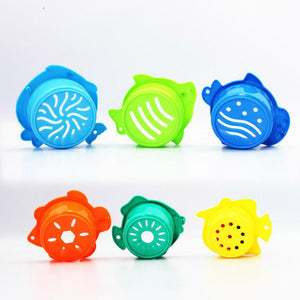 Planet Gates 6Pcs/set Baby Float Water Classic Bathing Swimming Educational Toys for Children Plastic Fish Animal Funny Game for The Bathroom