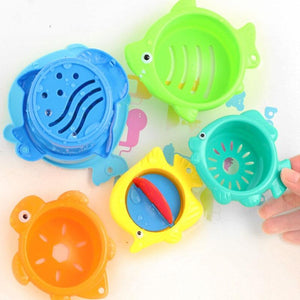 Planet Gates 6Pcs/set Baby Float Water Classic Bathing Swimming Educational Toys for Children Plastic Fish Animal Funny Game for The Bathroom
