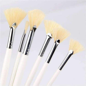 Planet Gates 6pcs/Set, sector oil Painting Brush pig 's bristles Hair artist Drawing Art Supplies painting brushes oil painting Drawing brush