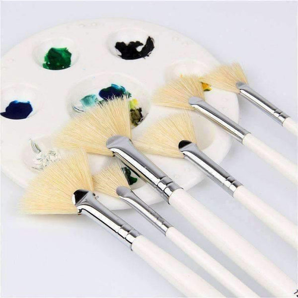 Planet Gates 6pcs/Set, sector oil Painting Brush pig 's bristles Hair artist Drawing Art Supplies painting brushes oil painting Drawing brush