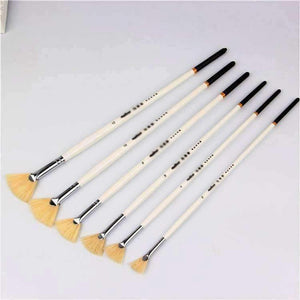 Planet Gates 6pcs/Set, sector oil Painting Brush pig 's bristles Hair artist Drawing Art Supplies painting brushes oil painting Drawing brush