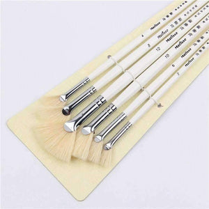 Planet Gates 6pcs/Set, sector oil Painting Brush pig 's bristles Hair artist Drawing Art Supplies painting brushes oil painting Drawing brush