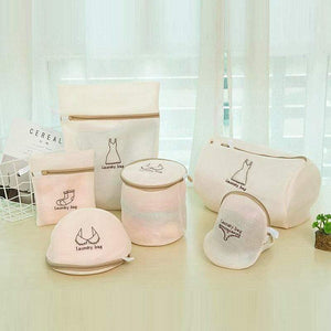 6pcs/set Washing Laundry bag Clothing Care Foldable Protection Net Filter Underwear Bra Socks Underwear Washing Machine Clothes