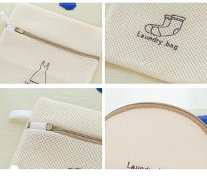 6pcs/set Washing Laundry bag Clothing Care Foldable Protection Net Filter Underwear Bra Socks Underwear Washing Machine Clothes