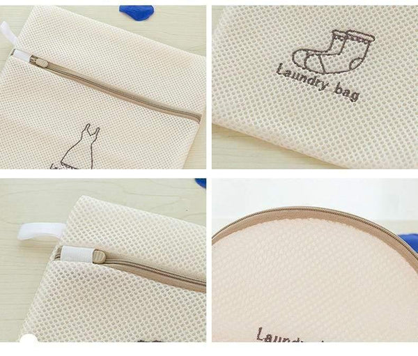 6pcs/set Washing Laundry bag Clothing Care Foldable Protection Net Filter Underwear Bra Socks Underwear Washing Machine Clothes