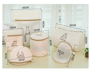 6pcs/set Washing Laundry bag Clothing Care Foldable Protection Net Filter Underwear Bra Socks Underwear Washing Machine Clothes
