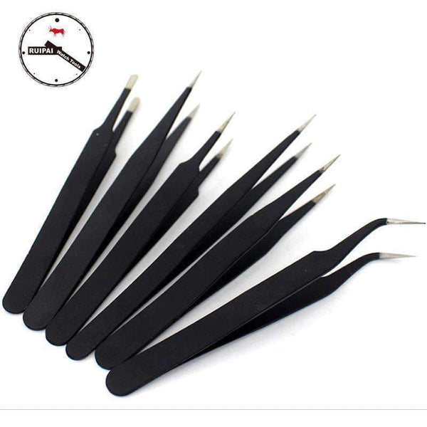 Planet Gates 6pcs/set Watch Accessories Repair tools Anti-static tweezers set for watchmakers watch repair