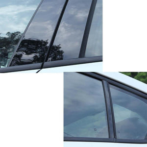 Planet Gates 6pcs/Set Window Pillar Posts Cover Trim Mirror Effect Mirror Window Pillar Posts Cover Trim For Honda Civic Sedan 2006-2011