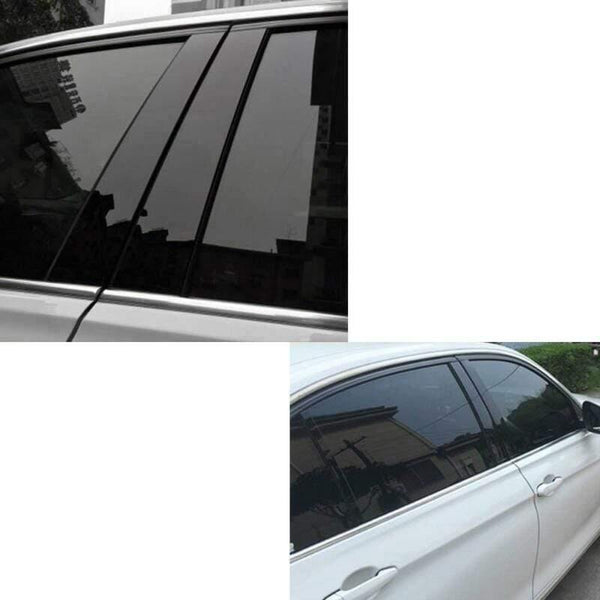 Planet Gates 6pcs/Set Window Pillar Posts Cover Trim Mirror Effect Mirror Window Pillar Posts Cover Trim For Honda Civic Sedan 2006-2011