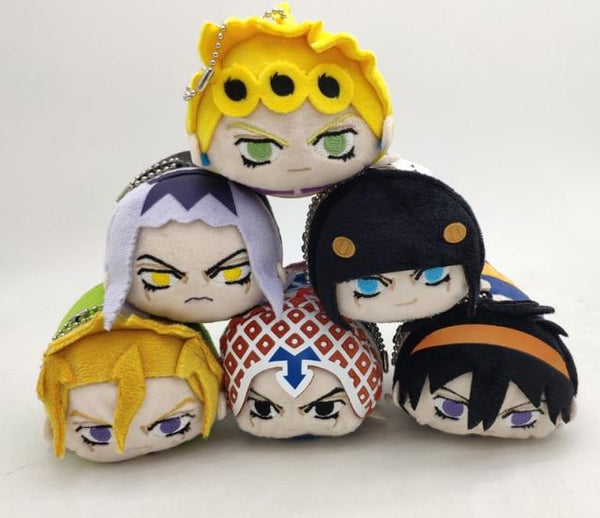 Planet Gates 6PCS(TUSM) Jojos Bizarre Adventure Giorno Narancia Mista Buccellati Abbacchio Fugo Yoshikage Kira Rohan Kishibe Josuke plush toy doll