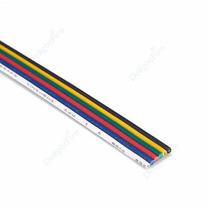 Planet Gates 6pin / 100m / 20AWG 3 Pin LED Wire 2 4 5 6 Core 22AWG Extension Cable JST Connector Electrical Wires Cable For WS2812B RGB RGBW LED Strip Automotive