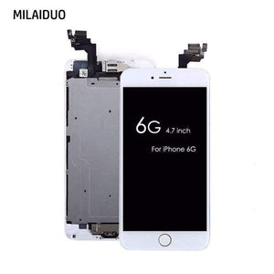 Planet Gates 6S PLUS White LCD Touch Screen Digitizer For iPhone 6 6s 6 Plus 6s Plus+Home Button+Front Camera+Ear Speaker Assembled