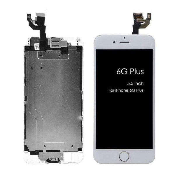 Planet Gates 6S PLUS White LCD Touch Screen Digitizer For iPhone 6 6s 6 Plus 6s Plus+Home Button+Front Camera+Ear Speaker Assembled