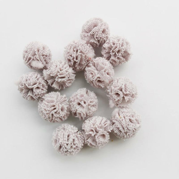 Planet Gates 7 100pcs/lot 15mm 10colors Mesh Flower Ball For Sewing On Scarf Shoes Hats Fur DIY Crafts Hair Clip Accessories