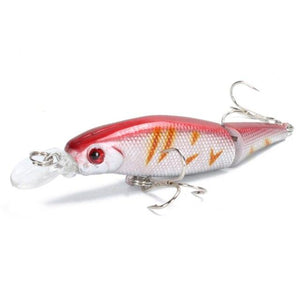 Planet Gates 7 1PCS Wobblers Pike Fishing Lures Multi Jointed Sections Hard Bait 85mm/7.4g Artificial Bait Minnow Crankbait Fishing Tackle Lure