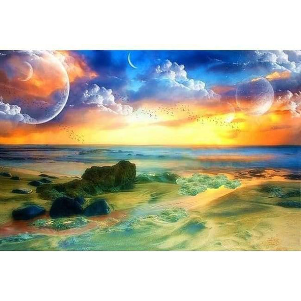 Planet Gates 7 / 20*30cm / China Diamond Painting,Starry Sky,5D,DIY,Needlework,Embroidery,Cross Stitch,Round Rhinestone,Decoration,Crafts,Fashion,Art,Gift