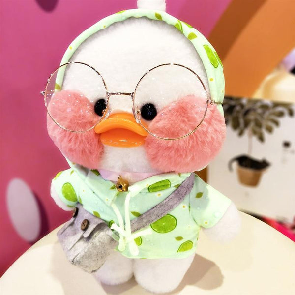 30cm Korean Netred Wearing Hyaluronic Acid Little Yellow Duck Doll Lalafanfan Ducks Plush Soft Toys High Quality Birthday Gift
