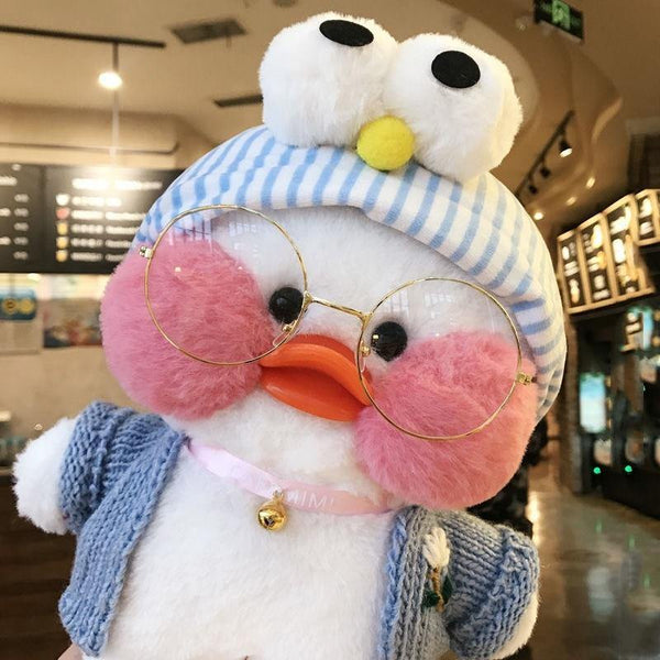 30CM Pink LaLafanfan Kawaii Cafe Mimi Yellow Duck Plush Toy Cute Stuffed Doll Soft Animal Dolls Kids Toys Birthday Gift For Girl