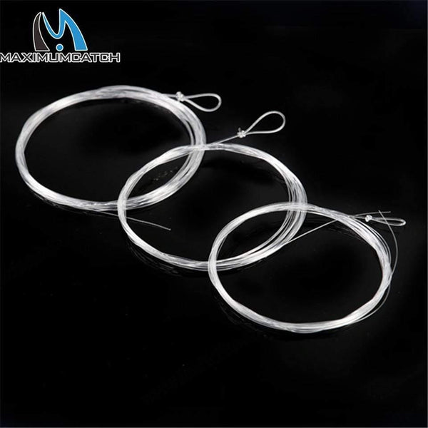 Planet Gates 7.5ft-15ft 0X-7X Tapered Leader with Loop Nylon Leader Clear Fly Fishing Line