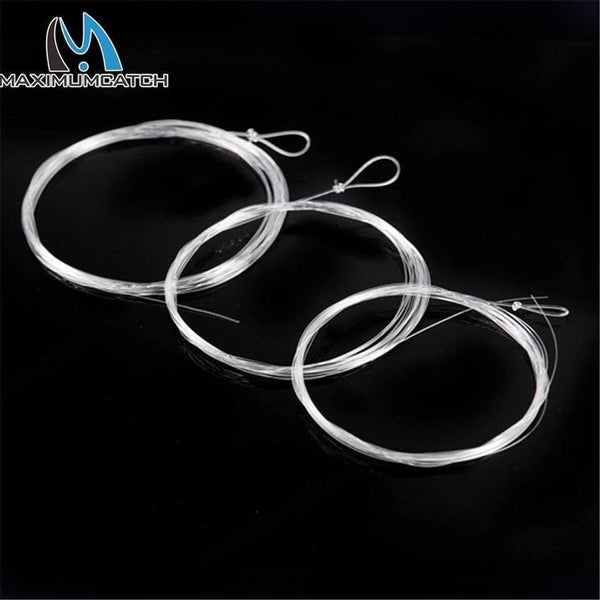 Planet Gates 7.5ft-15ft 0X-7X Tapered Leader with Loop Nylon Leader Clear Fly Fishing Line