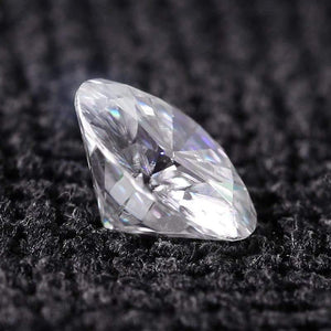 Planet Gates 7.5mm F Colorless Moissanite Loose Gemstone Equivalent Diamond Carat Weight 1.5ct Clear Moissnaite Diamond for Jewelry