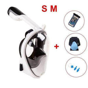 Planet Gates 7 Anti-fog Anti-Leak Full Face Snorkeling MasksSwimming Snorkel Scuba Underwater Diving Mask Diving Three-piece