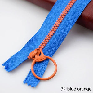 Planet Gates 7 blue / 3# / 15cm 10Pcs Meetee 15-40cm 3# Closed End Resin Zippers Pull Ring Zip Slider Head For Sewing Bags Wallet Purse Cloth Accessories Crafts