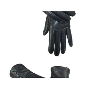 Planet Gates 7 CHINGYUN New Women Genuine Glove Soft Thicken Bow Leather Gloves Winter Autumn Ladies Fashion Brand Black Warm Leather fv02