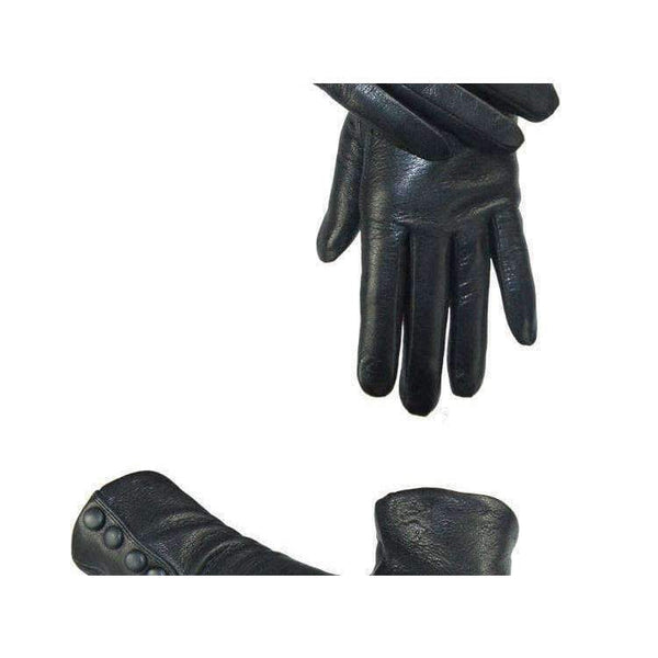 Planet Gates 7 CHINGYUN New Women Genuine Glove Soft Thicken Bow Leather Gloves Winter Autumn Ladies Fashion Brand Black Warm Leather fv02