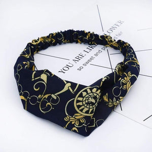 Fashion Floral Print Knot Women Headband Vintage Hairband Girls Headwear Leopard Headband  Hair Accessories