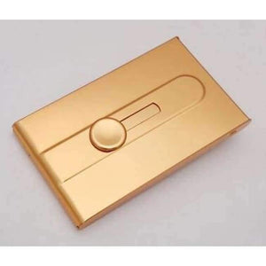 Planet Gates 7 Gold card box business men automatic business card holder creative push - style women 's cardcase Name card box
