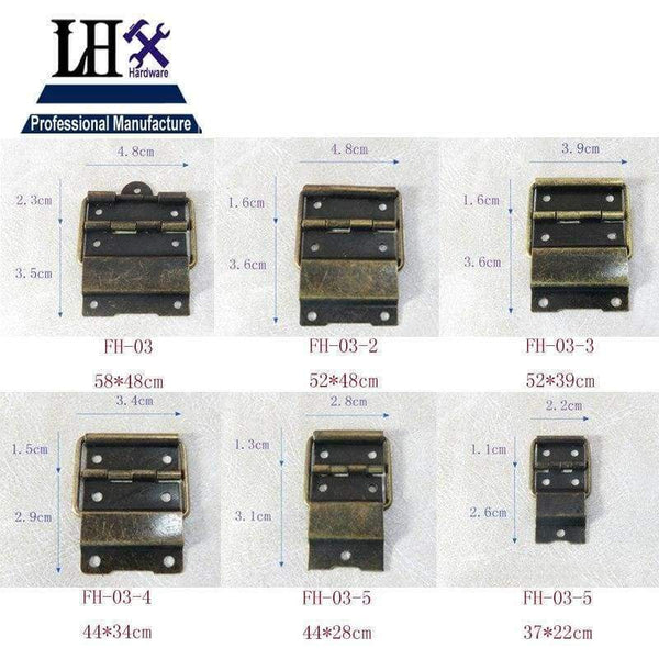Planet Gates 7 Hole 58x48mm LHX FH-04 LHX Hardware Top Quality 10pcs Antique Zinc Alloy Wooden Gift Box Hinge Printing Packaging Jewelry Box DIY Accessories