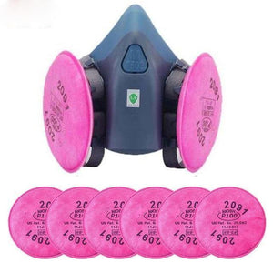 Planet Gates 7 In 1 Suit 7 In 1 Suit SPray Paint Dust Mask respirator For 3M 7502 2091 P100 Industry Dust Respirator Fliters