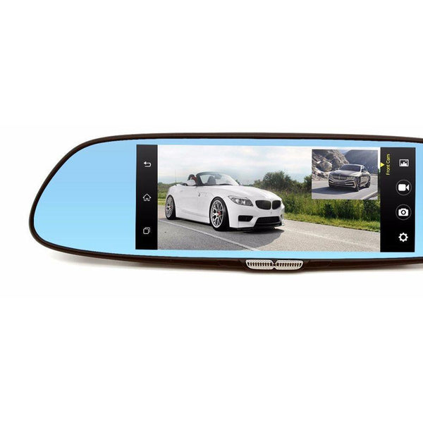 Planet Gates 7 inch 3G Car Camera DVR GPS Bluetooth Dual Lens Rearview Mirror Video Recorder Full HD 1080P Automobile DVR Mirror Dash cam