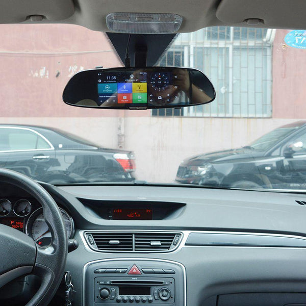 Planet Gates 7 inch 3G Car Camera DVR GPS Bluetooth Dual Lens Rearview Mirror Video Recorder Full HD 1080P Automobile DVR Mirror Dash cam