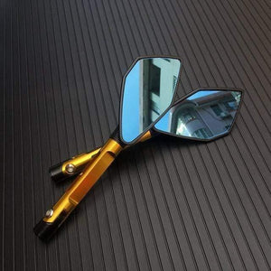 Planet Gates 7 Motorbike Motorcycle Big Rearview Mirror Folding Side Mirrors CNC Aluminum Adjusting for KAWASAKI HONDA SUZUKI YAMAHA DUCATI KTM