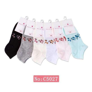 Planet Gates 7 / one size Socks solid color cotton socks Summer short tube female short socks, comfortable breathable women hosiery socks