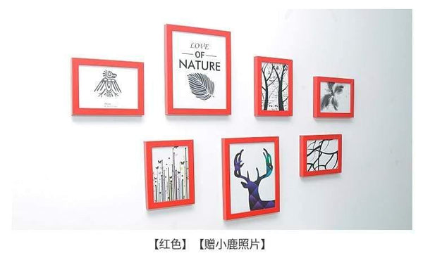 Planet Gates 7 Pcs Classic Photo Frame For Wall Hanging Picture Frame Photo 7 10 Inch Wall Art Wedding Couple Recommendation Pictures Frames