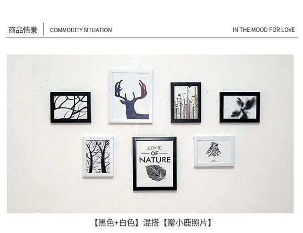 Planet Gates 7 Pcs Classic Photo Frame For Wall Hanging Picture Frame Photo 7 10 Inch Wall Art Wedding Couple Recommendation Pictures Frames