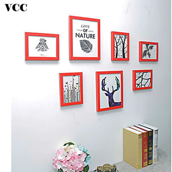 Planet Gates 7 Pcs Classic Photo Frame For Wall Hanging Picture Frame Photo 7 10 Inch Wall Art Wedding Couple Recommendation Pictures Frames