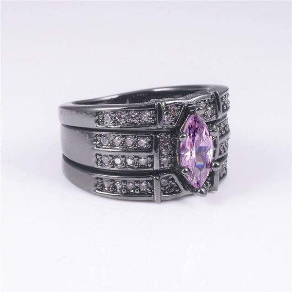 Planet Gates 7 / Red 925 Sterling Silver Gemstone Rings Finger Lady Marquise Cut Simulated Diamond Cocktail Rings Wedding Bride jewelry for Women