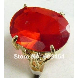 Planet Gates 7 / Red Hot sell Ellipse Red Zircon Ring Size: 6.7.8.9/ S 1Pcs -Top quality free shipping
