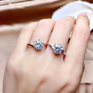 Planet Gates 7 Styles 2 Carats Moissanite Gemstone Fashion Diamond Ring VVS1 925 Sterling Silver Fine Wedding Jewelry for Women