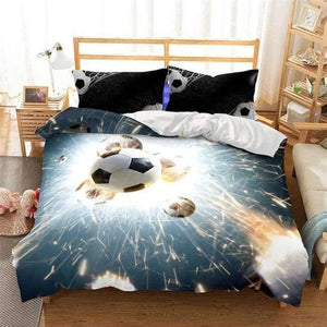 Planet Gates 7 / US twin / China 3D Bedding Set football Print Duvet cover set lifelike bedclothes with pillowcase bed set home Textiles #2-5