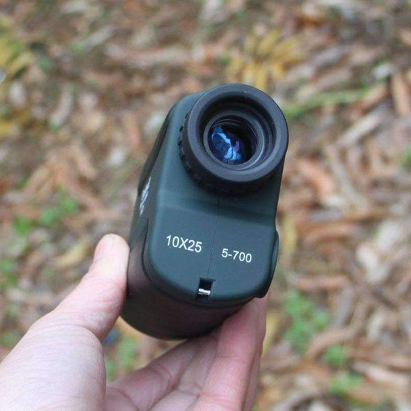 Planet Gates 700m Laser Rangefinder Scope 10X25 Optics Binoculars Hunting Golf Laser Range Finder Outdoor Distance Meter Measure Telescope