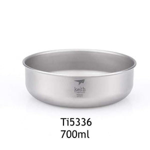 Planet Gates 700ml Camping Pure Titanium Bowls 300ml-900ml Bowls Cookware Tableware Cutlery Ti5333-Ti5338