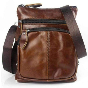 Planet Gates 701V4redcoffee / China / 16cm WESTAL Messenger Bag Men Shoulder bag Genuine Leather Small male man Crossbody bags for Messenger men Leather bags Handbags M701