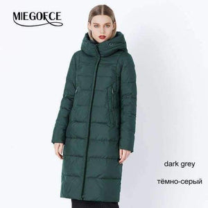 Planet Gates 707 Dark Grey / S / China 2018 Winter New Collection Bio Fluff Hooded Women's Winter Coat Parkas European Style Warm Stylish Winter Jacket
