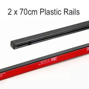 Planet Gates 70cm Plastic 50cm 70cm Aluminum Plastic rails for Car Window Curtians  (No curtains)
