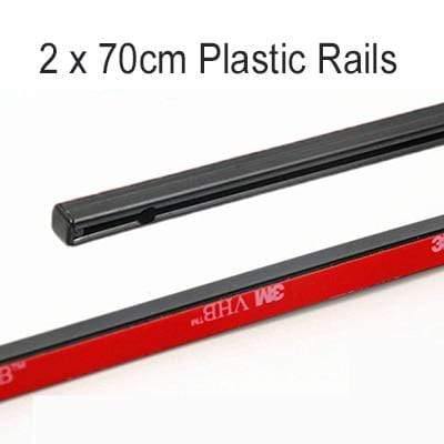 Planet Gates 70cm Plastic 50cm 70cm Aluminum Plastic rails for Car Window Curtians  (No curtains)